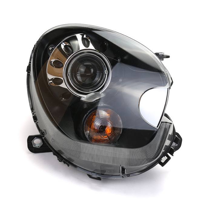 Mini Headlight Assembly - Passenger Side (Xenon) (Black) 63129808266